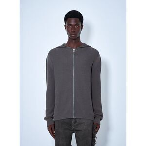 Rick Owens Men Wool Zipped Hoodie
